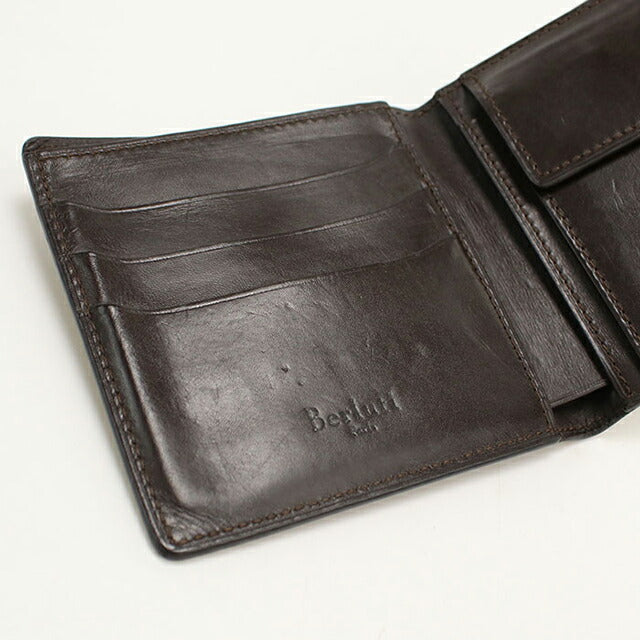 中古 ベルルッティ 二つ折り財布 二折財布 メンズ ブランド BERLUTI カリグラフィ ブラウン USDBER112961011