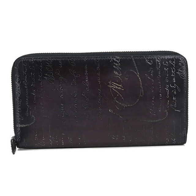 中古 ベルルッティ 長財布ラウンドファスナー メンズ ブランド BERLUTI パープル USDBER113897011