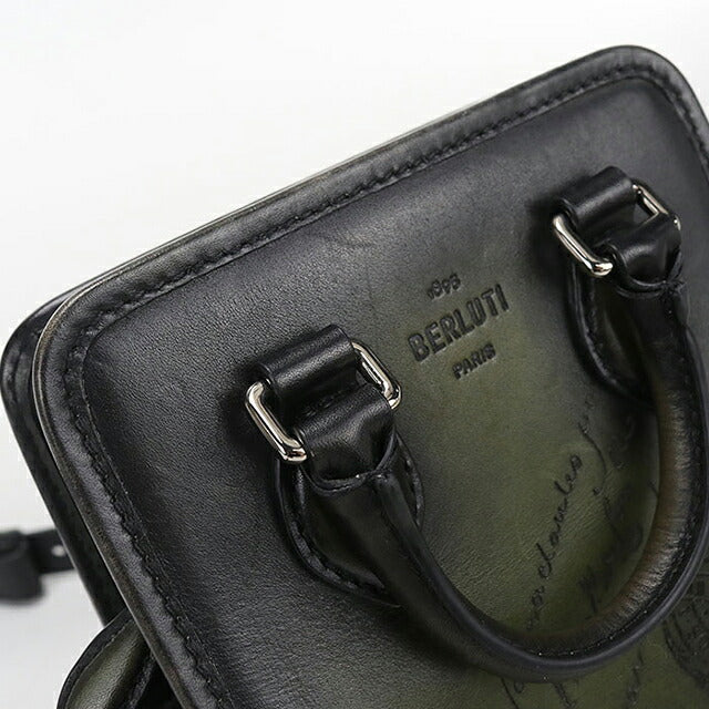 中古 ベルルッティ ショルダーバッグ メンズ ブランド BERLUTI プルミエジュール ガリバー メッセンジャーバッグ カーキ USDBER116236011