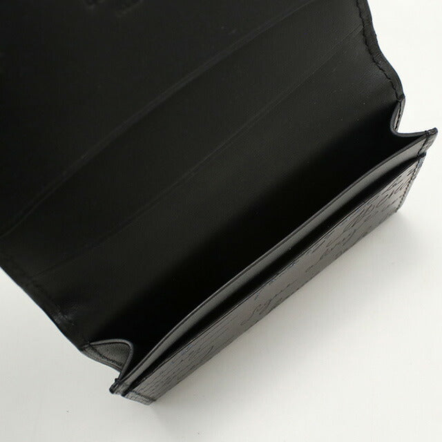 中古 ベルルッティ 名刺入れ メンズ ブランド BERLUTI スクリットレザー インブイア カードホルダー ブラック 小物 USDBER98376011