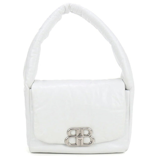 中古 バレンシアガ ハンドバッグ レディース ブランド BALENCIAGA モナコ スリングバッグ レザー 787896 ホワイト バッグ USDBG100229011