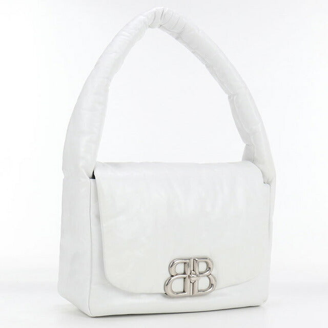 中古 バレンシアガ ハンドバッグ レディース ブランド BALENCIAGA モナコ スリングバッグ レザー 787896 ホワイト バッグ USDBG100229011