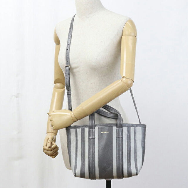 二手 Balenciaga 手提包女士品牌 BALENCIAGA Barbes 2WAY 671404 灰色包 USDBG102473011