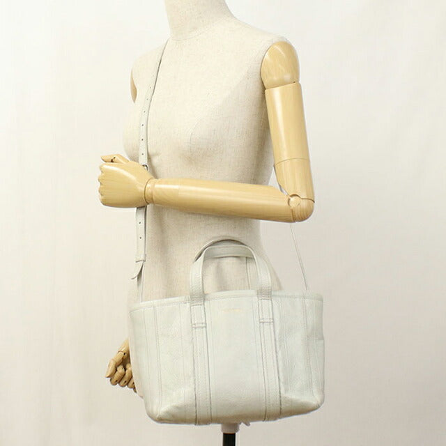 二手 Balenciaga 手提包 女士品牌 BALENCIAGA Barbes 2WAY 皮革 671404 白色 USDBG102769011