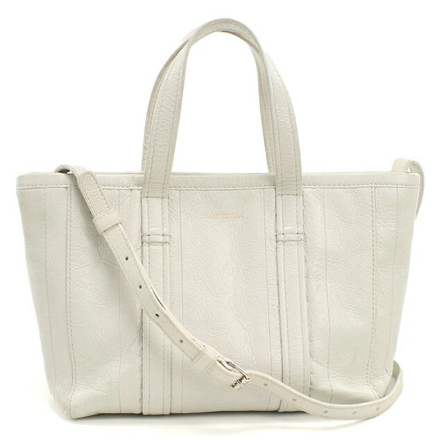二手 Balenciaga 手提包 女士品牌 BALENCIAGA Barbes 2WAY 皮革 671404 白色 USDBG102769011