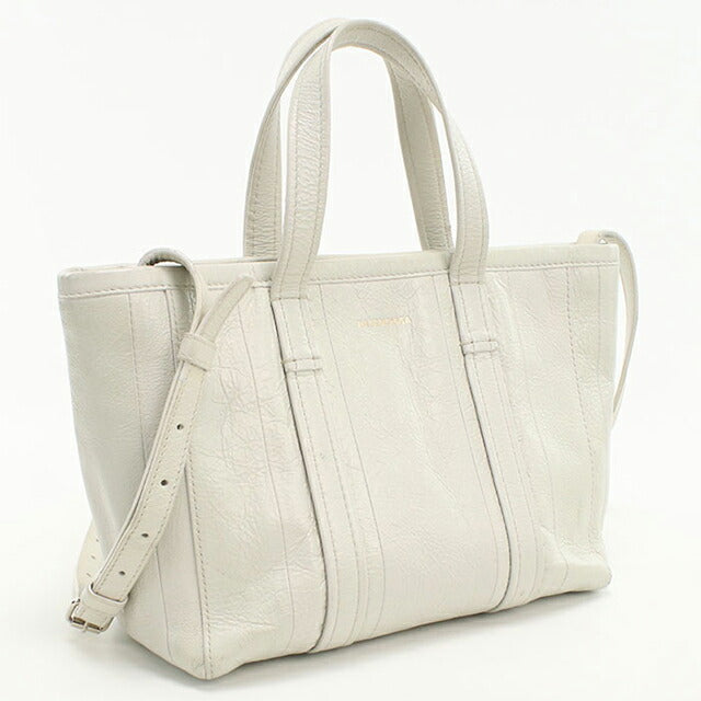 二手 Balenciaga 手提包 女士品牌 BALENCIAGA Barbes 2WAY 皮革 671404 白色 USDBG102769011