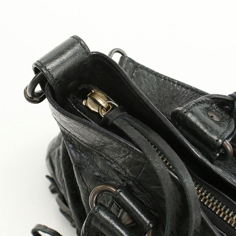 中古 バレンシアガ ハンドバッグ レディース ブランド BALENCIAGA 2WAY レザー 103203 ブラック バッグ USDBG95152011