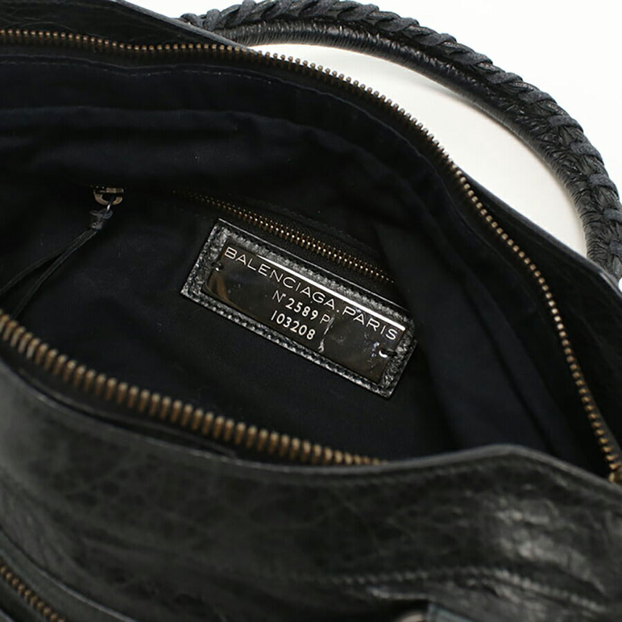 中古 バレンシアガ ハンドバッグ レディース ブランド BALENCIAGA 2WAY レザー 103203 ブラック バッグ USDBG95152011