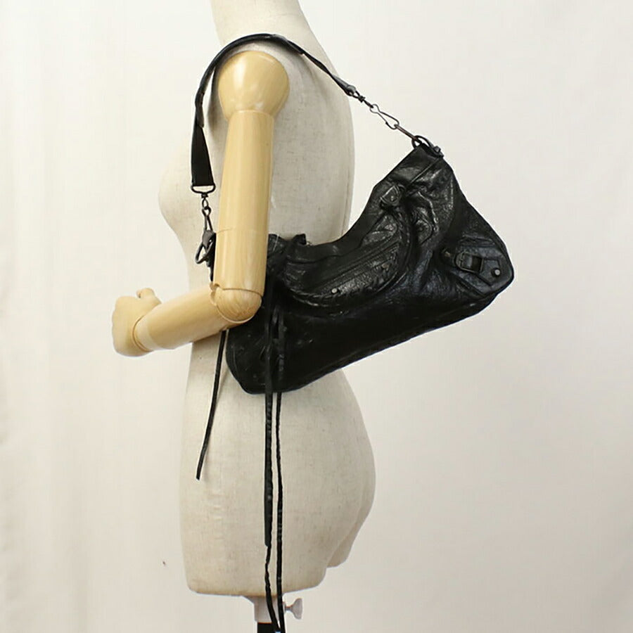 中古 バレンシアガ ハンドバッグ レディース ブランド BALENCIAGA 2WAY レザー 103203 ブラック バッグ USDBG95152011