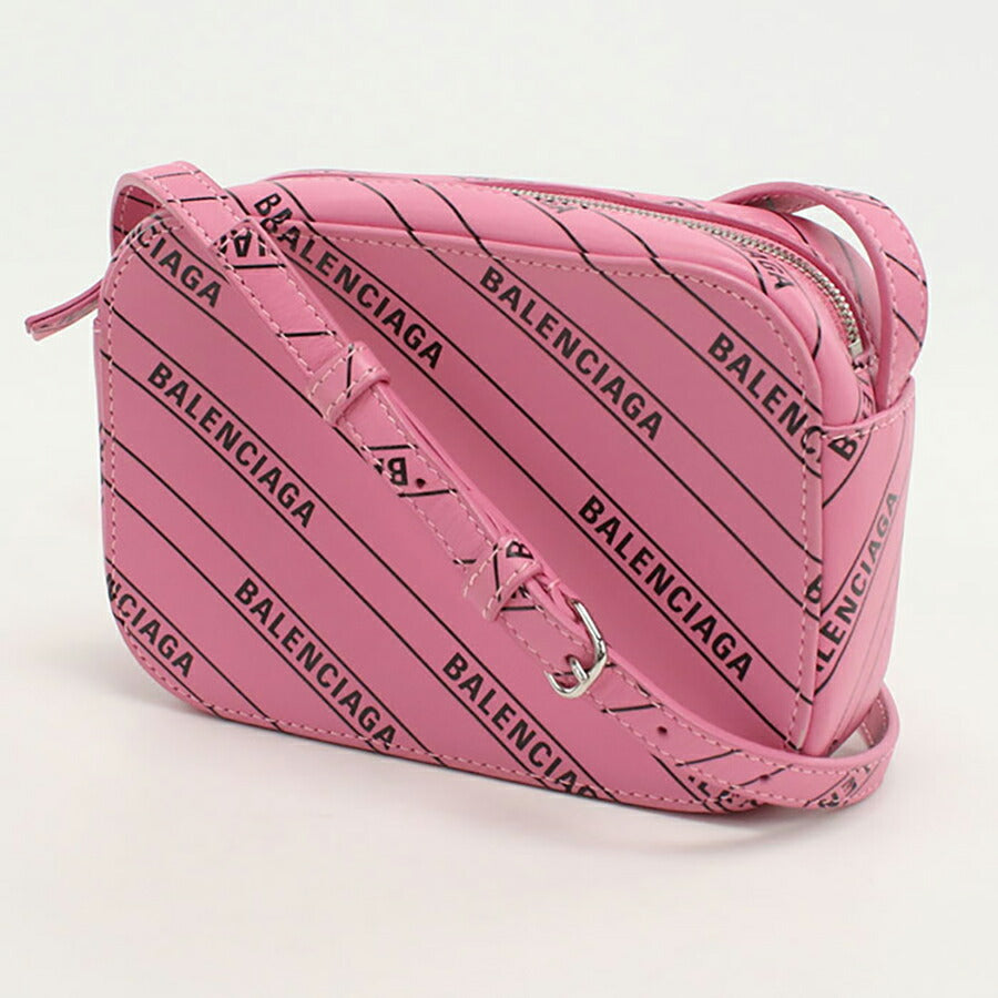 中古 バレンシアガ 斜め掛け ショルダーバッグ レディース ブランド BALENCIAGA エブリデイ カメラバッグ レザー 552372 ピンク バッグ USDBG95977011
