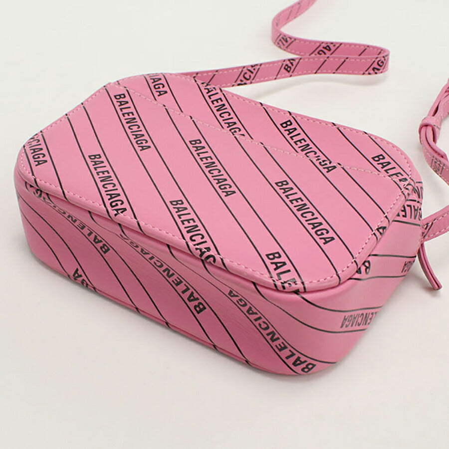 中古 バレンシアガ 斜め掛け ショルダーバッグ レディース ブランド BALENCIAGA エブリデイ カメラバッグ レザー 552372 ピンク バッグ USDBG95977011