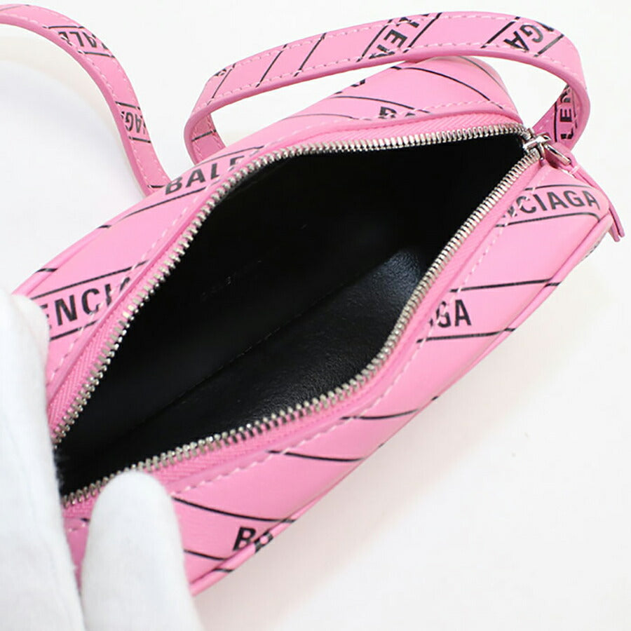 中古 バレンシアガ 斜め掛け ショルダーバッグ レディース ブランド BALENCIAGA エブリデイ カメラバッグ レザー 552372 ピンク バッグ USDBG95977011