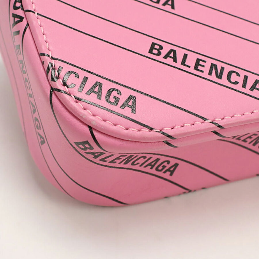中古 バレンシアガ 斜め掛け ショルダーバッグ レディース ブランド BALENCIAGA エブリデイ カメラバッグ レザー 552372 ピンク バッグ USDBG95977011