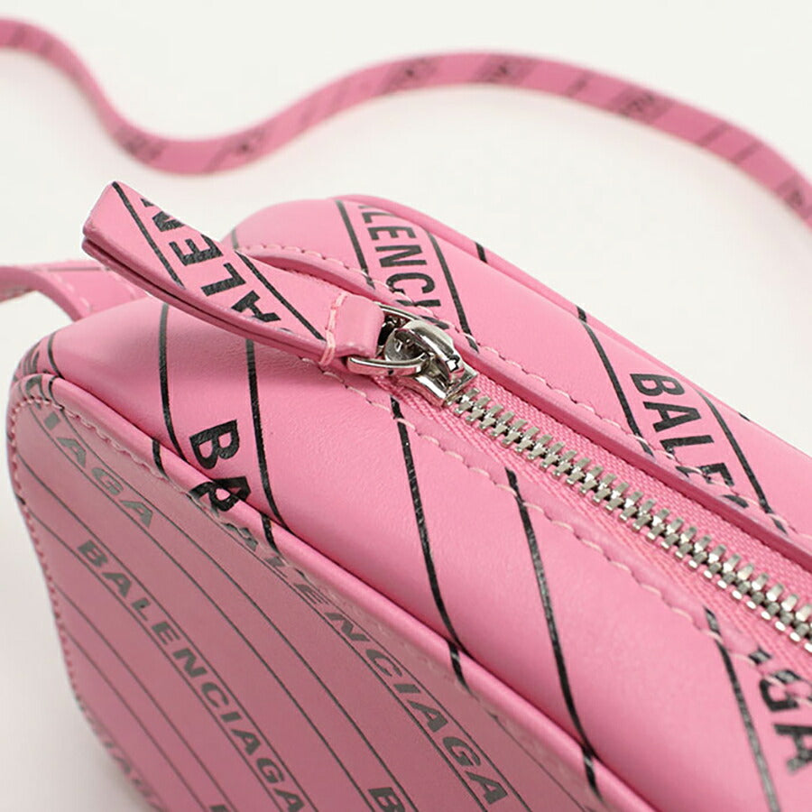 中古 バレンシアガ 斜め掛け ショルダーバッグ レディース ブランド BALENCIAGA エブリデイ カメラバッグ レザー 552372 ピンク バッグ USDBG95977011