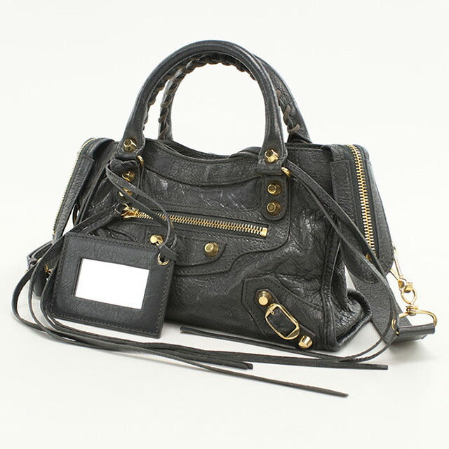 中古 バレンシアガ ハンドバッグ レディース ブランド BALENCIAGA クラシック ミニシティ 2WAY レザー 300295 ブラック バッグ USDBG96399011