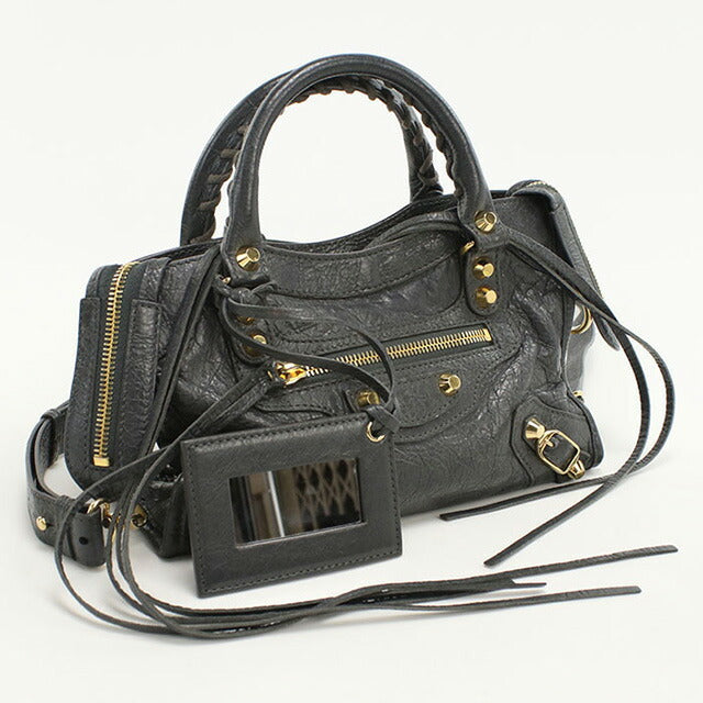 中古 バレンシアガ ハンドバッグ レディース ブランド BALENCIAGA クラシック ミニシティ 2WAY レザー 300295 ブラック バッグ USDBG96399011