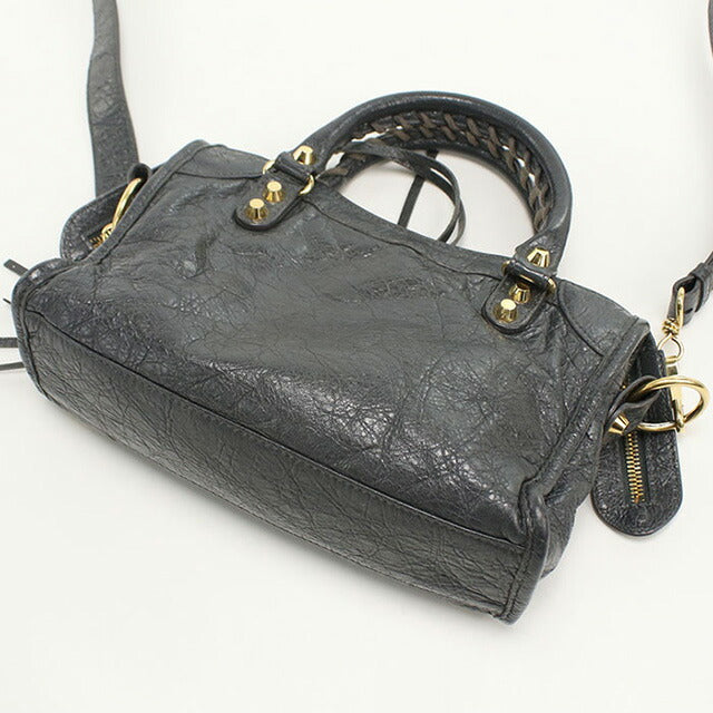 中古 バレンシアガ ハンドバッグ レディース ブランド BALENCIAGA クラシック ミニシティ 2WAY レザー 300295 ブラック バッグ USDBG96399011