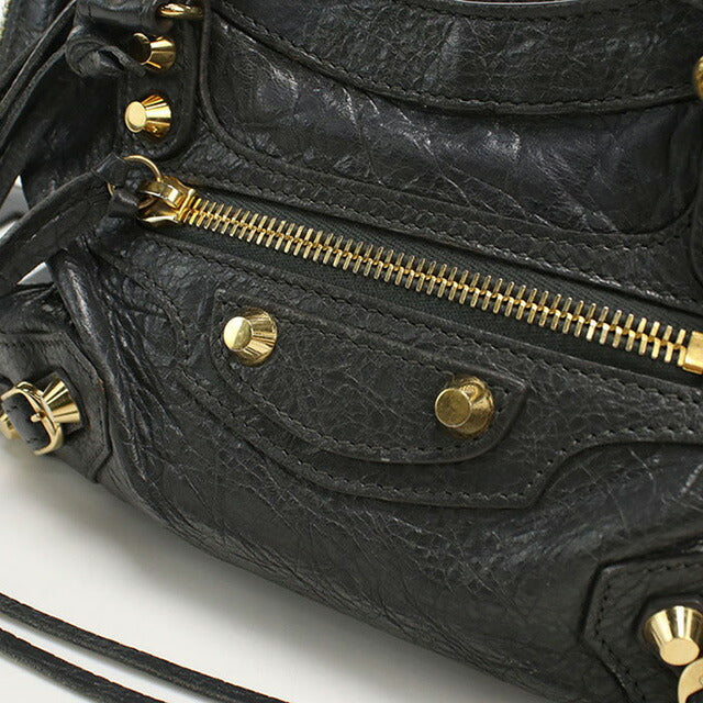 中古 バレンシアガ ハンドバッグ レディース ブランド BALENCIAGA クラシック ミニシティ 2WAY レザー 300295 ブラック バッグ USDBG96399011