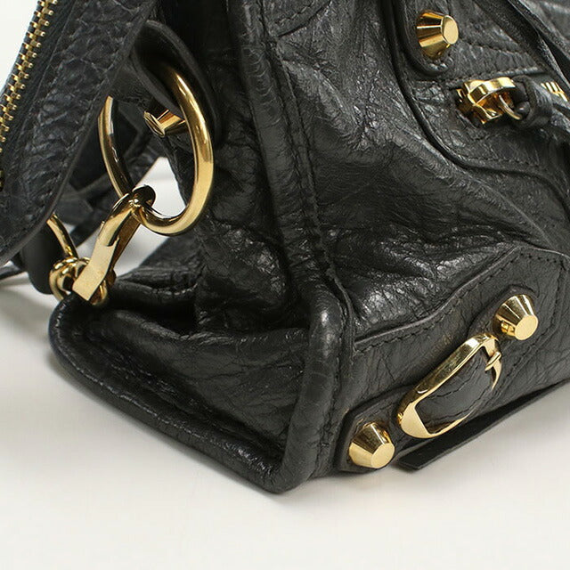 中古 バレンシアガ ハンドバッグ レディース ブランド BALENCIAGA クラシック ミニシティ 2WAY レザー 300295 ブラック バッグ USDBG96399011