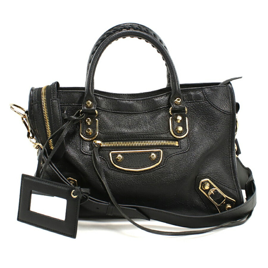 中古 バレンシアガ ハンドバッグ レディース ブランド BALENCIAGA 2WAY レザー 432831 ブラック バッグ USDBG96468011