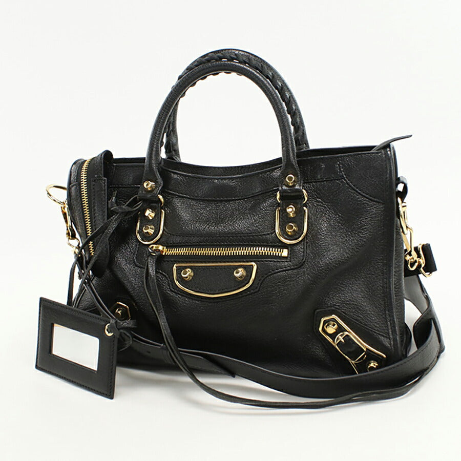 中古 バレンシアガ ハンドバッグ レディース ブランド BALENCIAGA 2WAY レザー 432831 ブラック バッグ USDBG96468011