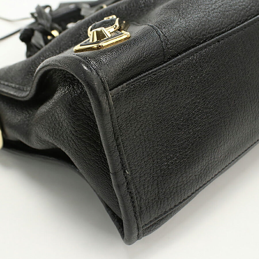 中古 バレンシアガ ハンドバッグ レディース ブランド BALENCIAGA 2WAY レザー 432831 ブラック バッグ USDBG96468011