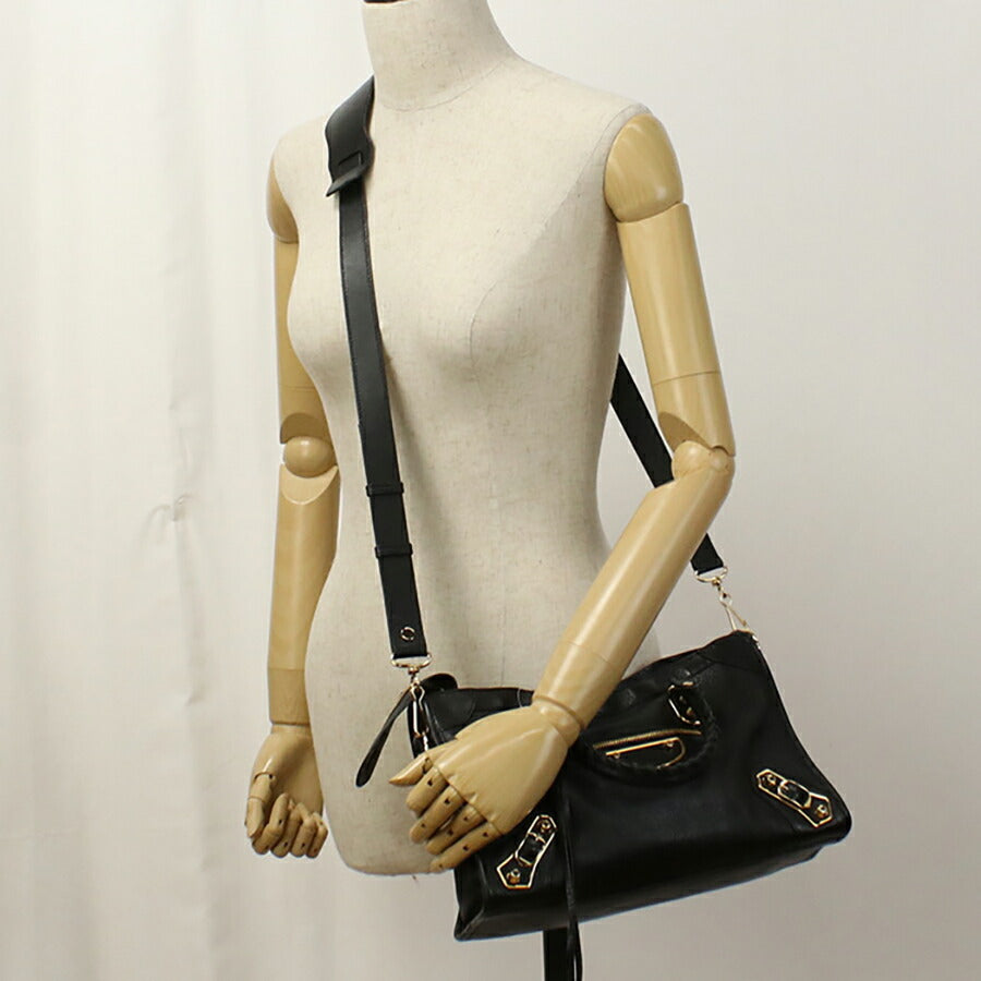 中古 バレンシアガ ハンドバッグ レディース ブランド BALENCIAGA 2WAY レザー 432831 ブラック バッグ USDBG96468011