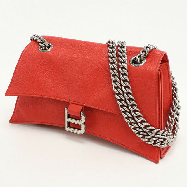 中古 バレンシアガ ショルダーバッグ レディース ブランド BALENCIAGA チェーン レザー 716351 レッド バッグ USDBG97154011