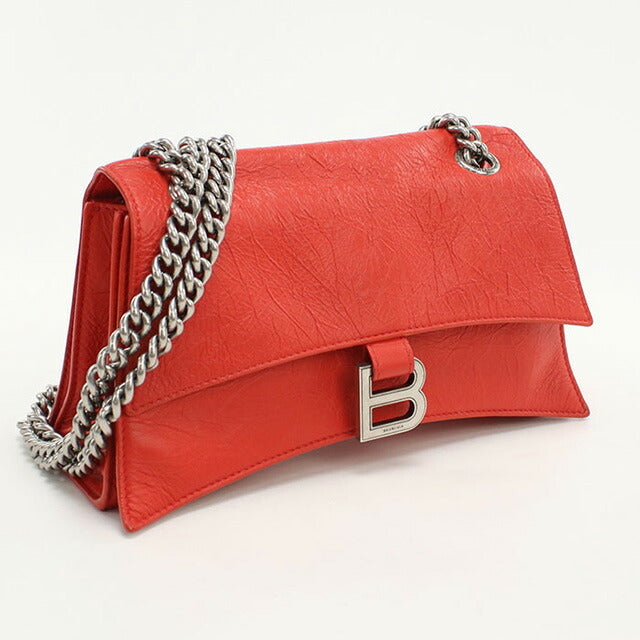 中古 バレンシアガ ショルダーバッグ レディース ブランド BALENCIAGA チェーン レザー 716351 レッド バッグ USDBG97154011
