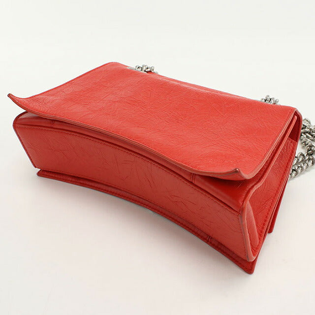 中古 バレンシアガ ショルダーバッグ レディース ブランド BALENCIAGA チェーン レザー 716351 レッド バッグ USDBG97154011