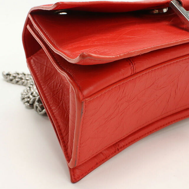 中古 バレンシアガ ショルダーバッグ レディース ブランド BALENCIAGA チェーン レザー 716351 レッド バッグ USDBG97154011