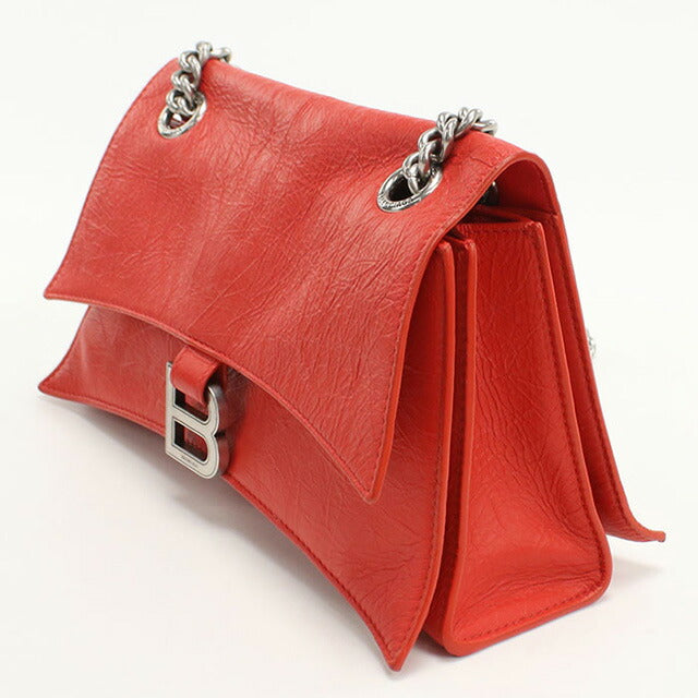 中古 バレンシアガ ショルダーバッグ レディース ブランド BALENCIAGA チェーン レザー 716351 レッド バッグ USDBG97154011