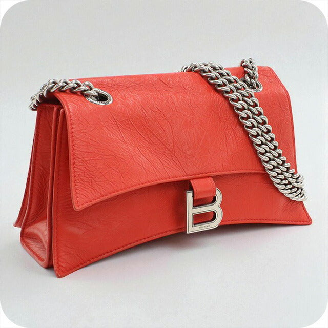 中古 バレンシアガ ショルダーバッグ レディース ブランド BALENCIAGA チェーン レザー 716351 レッド バッグ USDBG97154011
