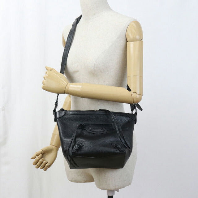 中古 バレンシアガ ショルダーバッグ レディース ブランド BALENCIAGA ネオクラシック レザー 689946 ブラック バッグ USDBG97254011