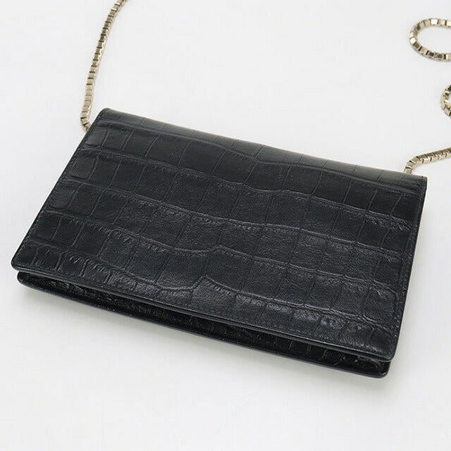 中古 バレンシアガ チェーンウォレット レディース ブランド BALENCIAGA レザー 444168 ブラック 財布 USDBG97423011