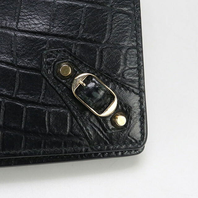 中古 バレンシアガ チェーンウォレット レディース ブランド BALENCIAGA レザー 444168 ブラック 財布 USDBG97423011