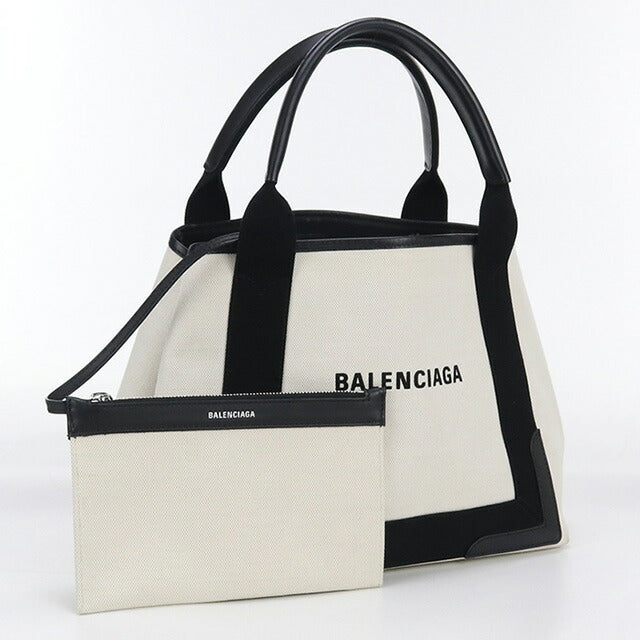 Used Balenciaga tote bag ladies brand BALENCIAGA navy hippo small 339933 white bag USDBG97952011