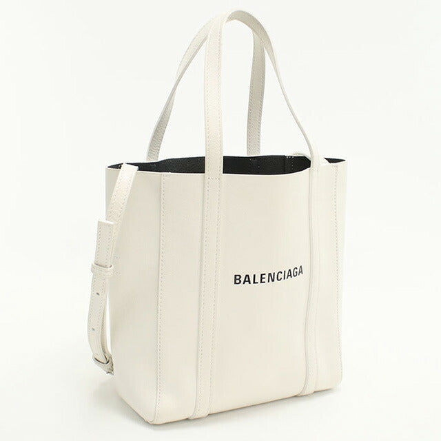 中古 バレンシアガ トートバッグ レディース ブランド BALENCIAGA エブリデイ 2WAY レザー 551815 ホワイト バッグ USDBG98348011