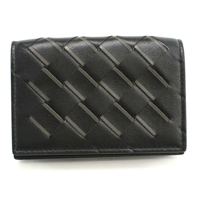 二手 Bottega Veneta 名片夹 男士品牌 BOTTEGA VENETA Intrecciato 名片夹 皮革 黑色 USDBO108793011