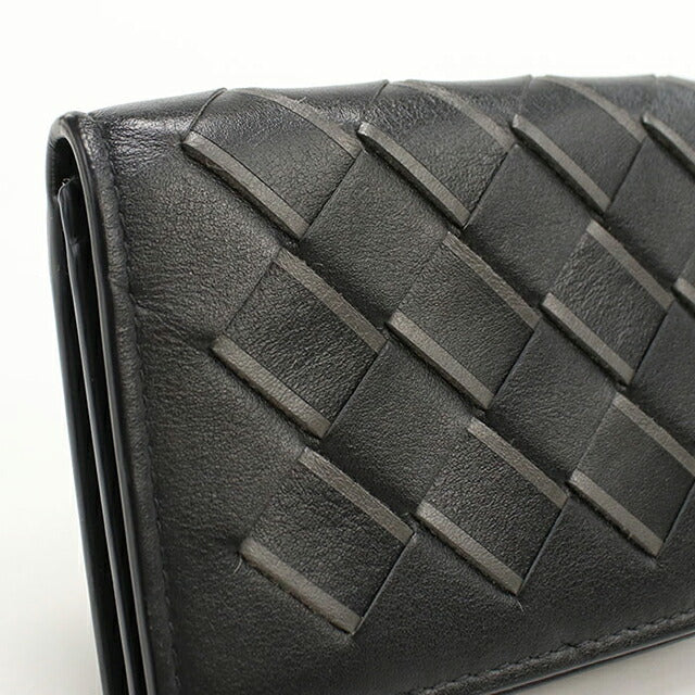 二手 Bottega Veneta 名片夹 男士品牌 BOTTEGA VENETA Intrecciato 名片夹 皮革 黑色 USDBO108793011