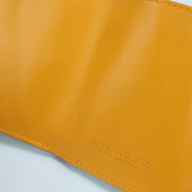 中古 ボッテガ・ヴェネタ 三つ折り財布 三折財布 レディース ブランド BOTTEGA VENETA イントレチャート タイニー ウォレット 751145 USDBO114351011