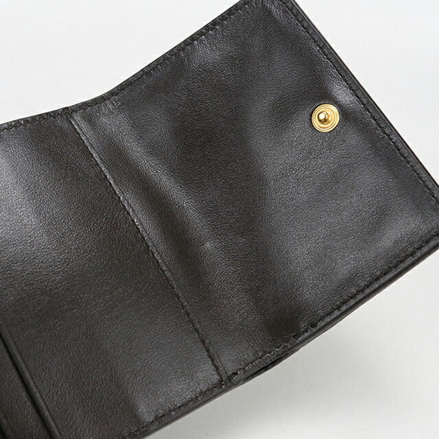 中古 ボッテガ・ヴェネタ 三つ折り財布 三折財布 レディース ブランド BOTTEGA VENETA カセット ファスナーウォレット ブラウン USDBO114456011