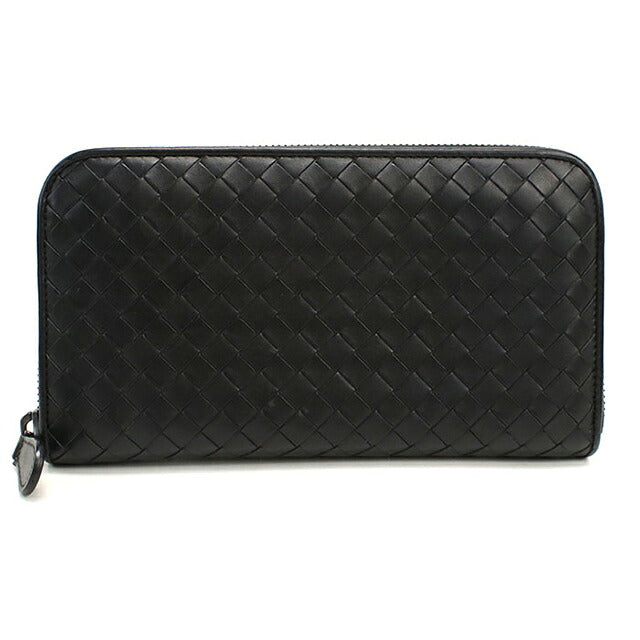 中古 ボッテガ・ヴェネタ 長財布ラウンドファスナー メンズ BOTTEGA VENETA イントレチャート ジップアラウンドウォレット レザー 275064 USDBO114799011