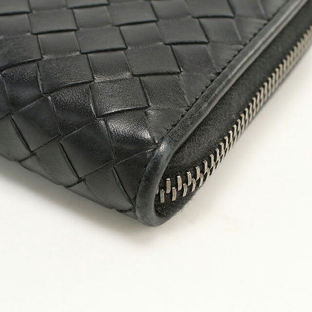 中古 ボッテガ・ヴェネタ 長財布ラウンドファスナー メンズ BOTTEGA VENETA イントレチャート ジップアラウンドウォレット レザー 275064 USDBO114799011