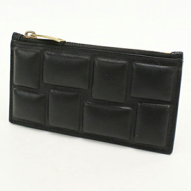 中古 ボッテガ・ヴェネタ コインケース コンパクト ユニセックス ブランド BOTTEGA VENETA ブロックパデット フラグメントケース ブラック USDBO114938011
