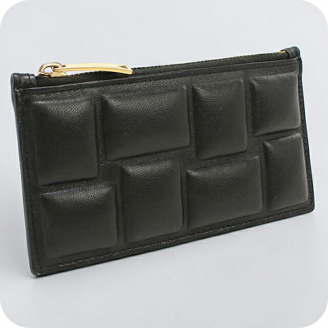 中古 ボッテガ・ヴェネタ コインケース コンパクト ユニセックス ブランド BOTTEGA VENETA ブロックパデット フラグメントケース ブラック USDBO114938011