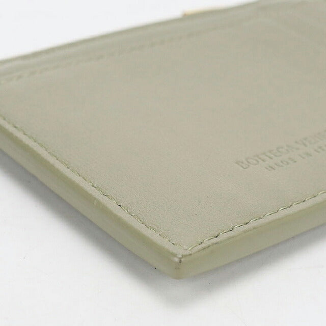中古 ボッテガ・ヴェネタ 小銭入れ レディース ブランド BOTTEGA VENETA カセット ファスナーカードケース 765460 グリーン USDBO115614011