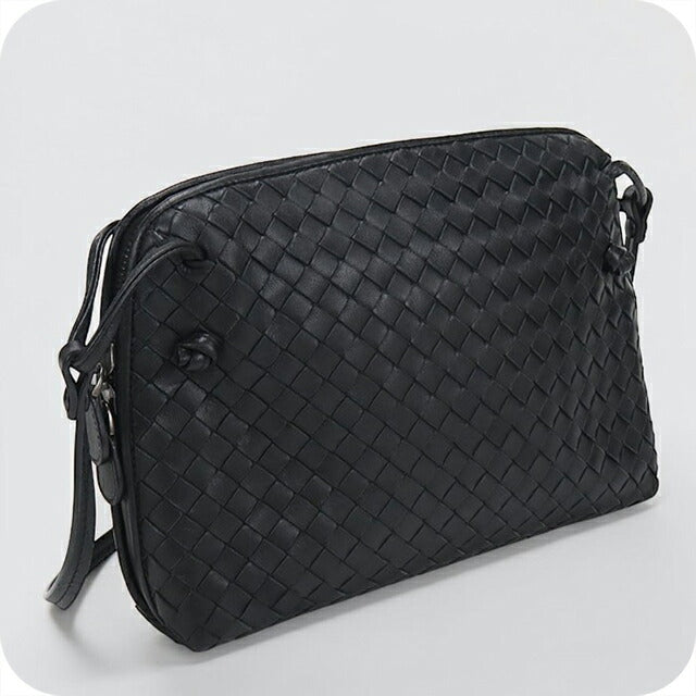 中古 ボッテガ・ヴェネタ ショルダーバッグ レディース ブランド BOTTEGA VENETA イントレチャート ブラック USDBO115738011