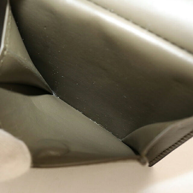 中古 ボッテガ・ヴェネタ 二つ折り財布 二折財布 コンパクト メンズ ブランド BOTTEGA VENETA イントレチャート レザー ネイビー USDBO116254011