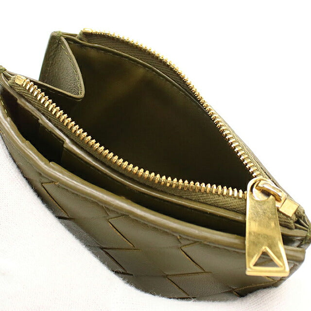 中古 ボッテガ・ヴェネタ 二つ折り財布 二折財布 コンパクト レディース BOTTEGA VENETA イントレチャート スモール 二つ折ウォレット 742330 USDBO117055011